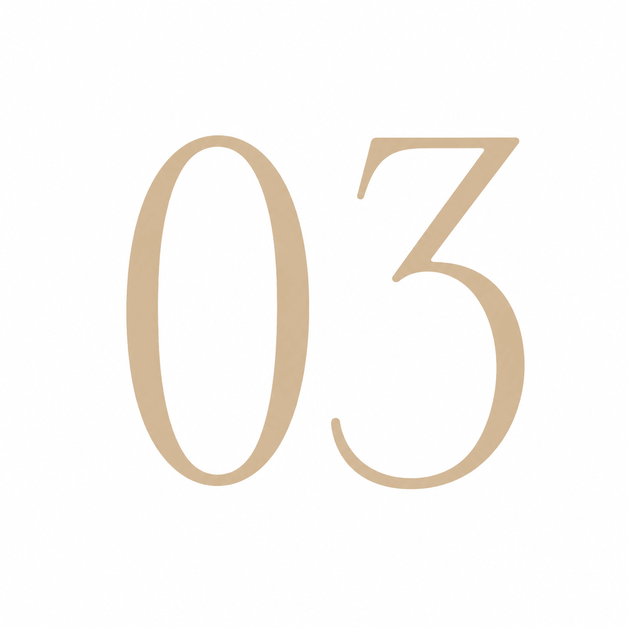 Zahl 03 gold leadwithvalue